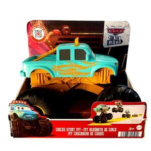 Disney Pixar Cars On The Road Circus Stunt Ivy Push Roll Jump Toy For Ages 3+